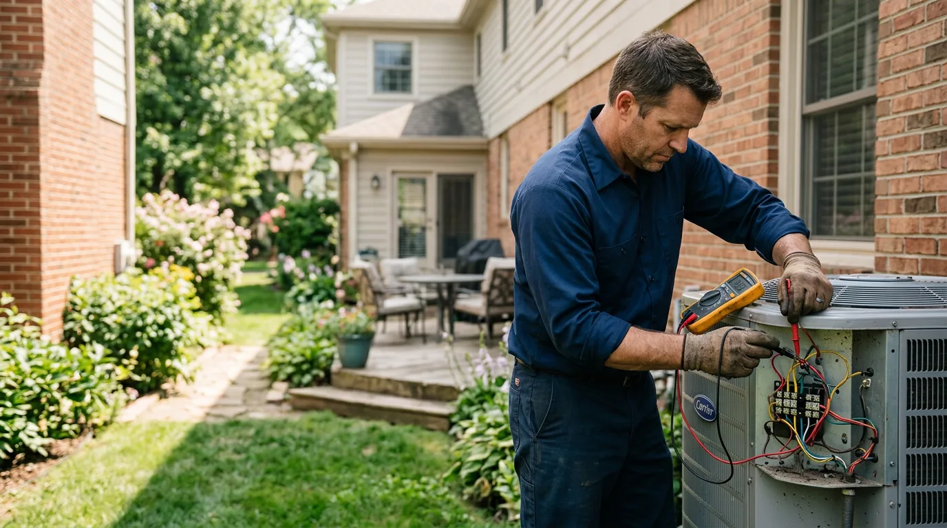 HVAC technician working near Palmer, NE